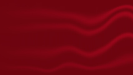 Abstract blank red soft satin fabric folding texture background for decorative graphic design