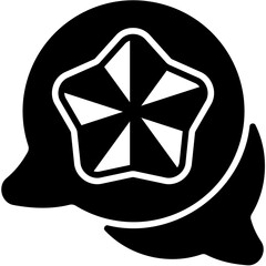 feedback glyph icon