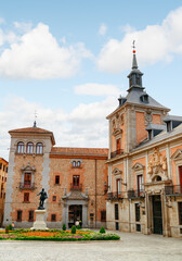 Naklejka premium Scenic view of the Plaza de la Villa, Madrid, Spain