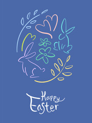 Illustration of Easter day