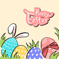 Fototapeta premium Illustration of Easter day