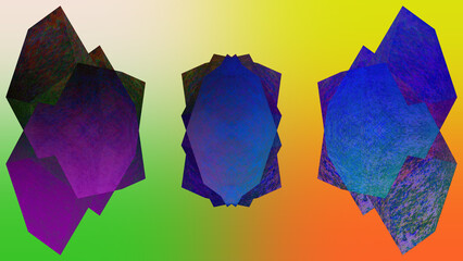 Abstract glitch art gradient background image.