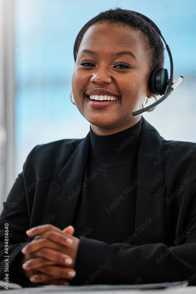 Poster customer service should not be a department. it should be the entire company. shot of a young woman 