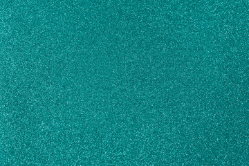 Dark cyan glitter twinkle abstract spring or summer holiday background with sparkles. Modern luxury...