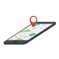 smartphone with gps app