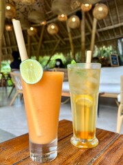 glass of orange juice