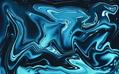 Abstract blue liquid fluid texture marble background premium vector