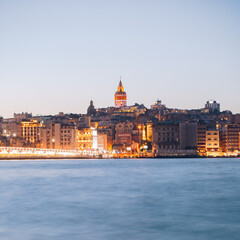 Landscape photography of the Galata Tower in Istanbul Turkey