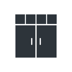 cupboard wardrobe for website graphic resource, presentation, symbol