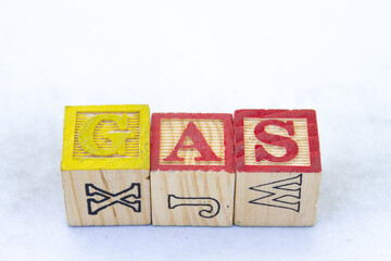 The term GAS displayed visually