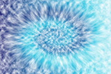 Abstract blue swirl background. Tie dye pattern.