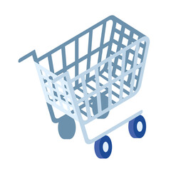 shopping cart isometric