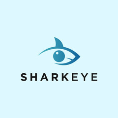 shark eye logo or animal logo
