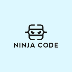 ninja code logo or ninja logo © fan dana