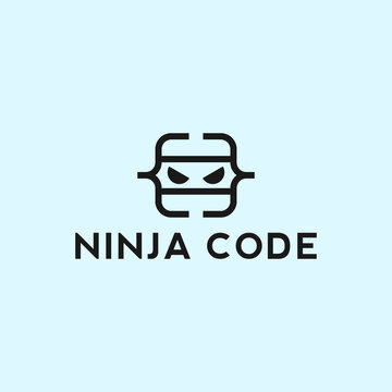 ninja code logo or ninja logo