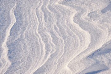 beautiful background of snow patterns