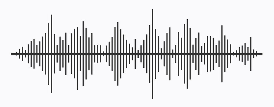 Waves of the equalizer isolated on background. EQ Vector