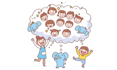 友達がいっぱいできるかな？