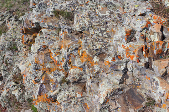 Stones on the shores of Lake Sevan in Armenia