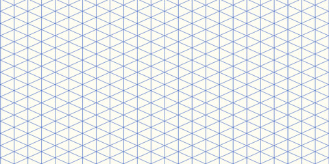 Grid paper. Isometric color grid on white background. Abstract lined transparent illustration. Geometric pattern for school, copybooks, notebooks, diary, notes, banners, print, books