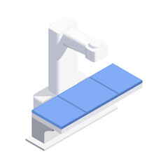 Surgical Bed Isometric Composition