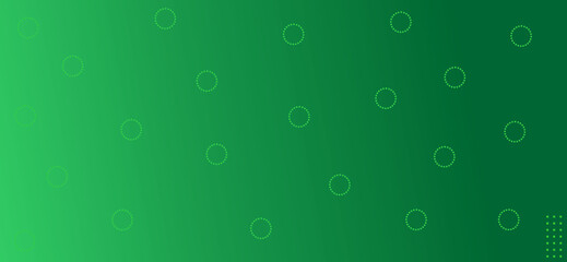 minimal green gradient design with circle ornaments. suitable for web design, posters, and billboards