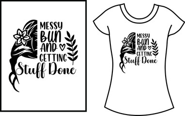 Mom SVG t-shirt design. Mother's day SVG and craft t-shirt design. Gift t-shirt design for women
