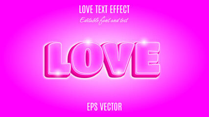love text effect