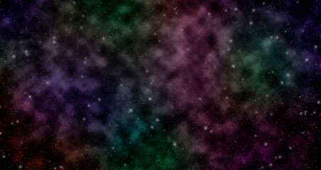 Fototapeta na wymiar Beautiful nebula in deep space for art design