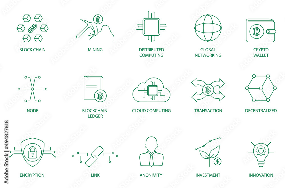 Canvas Prints blockchain, mining, distributed computing, global network, crypto wallet, node, blockchain ledger, c