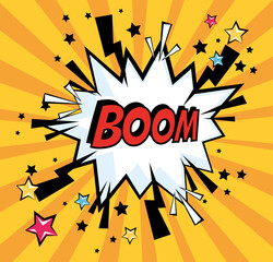 boom pop art style © Gstudio