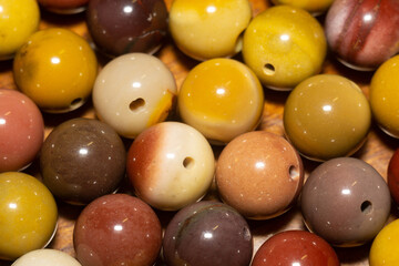 Mookaite stone beads