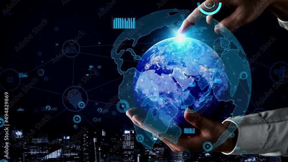 Poster conceptual people network linking and connection . 3d render computer graphic .