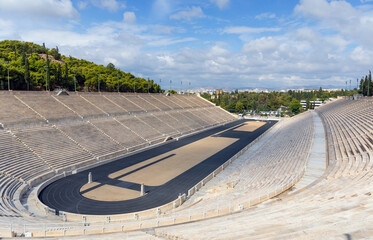 The Panathenaic Stadium in Athens, Greece.