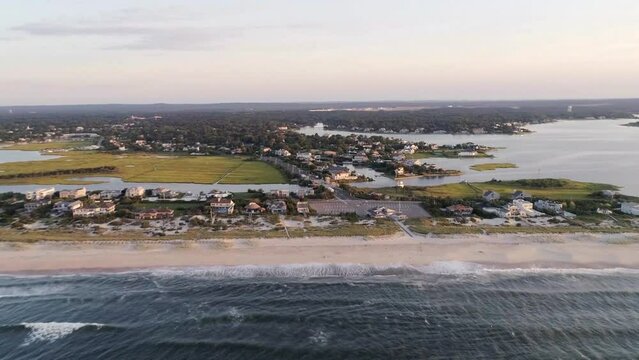 Westhampton Beach, New York State, Rogers Beach, Aerial Flying, Long Island