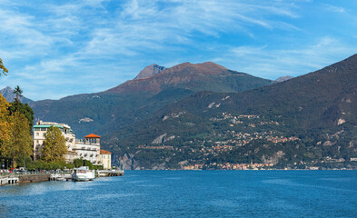 Fototapeta na wymiar beautiful city landscape on lake Como