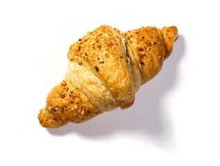 Croissant na białym tle