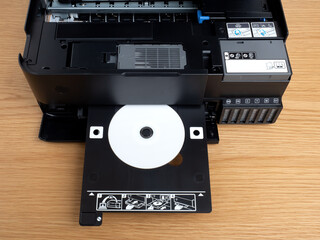 インクジェットプリンタのレーベル印刷