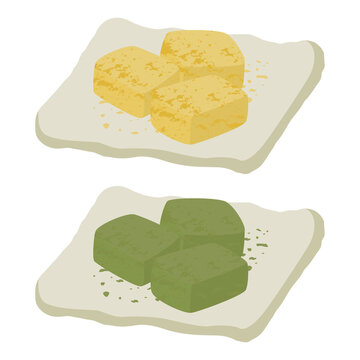 わらび餅のイラスト Stock Vector Adobe Stock