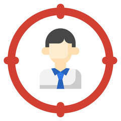 HEADHUNTING flat icon,linear,outline,graphic,illustration