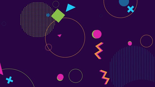 Animated background in retro style