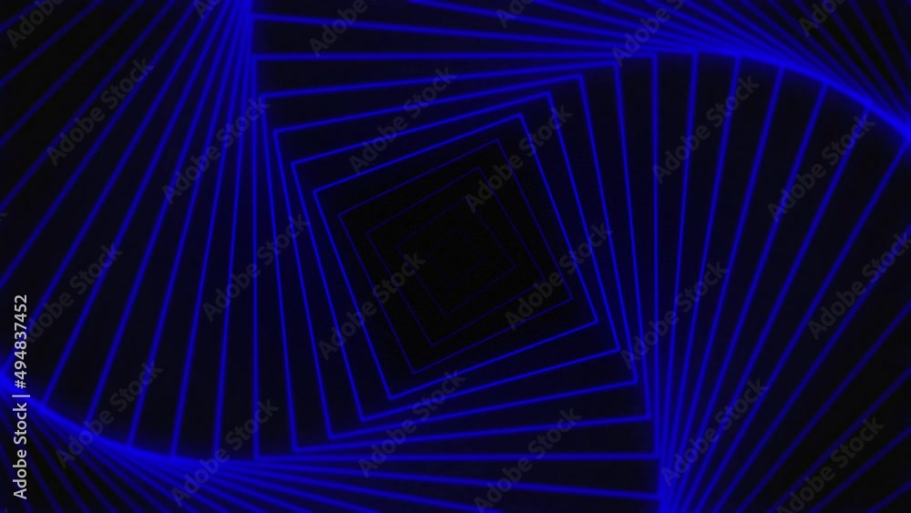 Canvas Prints dark blue square beautiful visual loops background concept