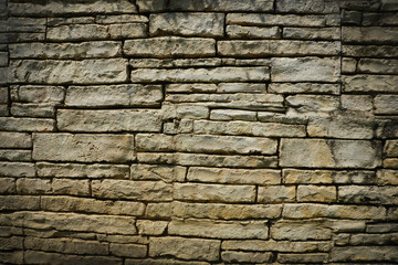 brown old brick wall