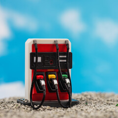 Colorful gasoline diesel fuel dispenser