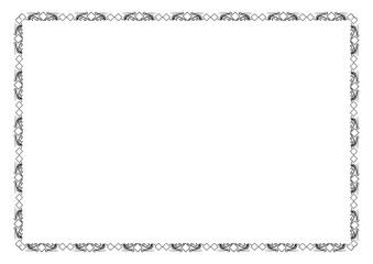 border vector flat illustration for book cover or certified