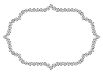 Frame border line page cover book vector vintage simple