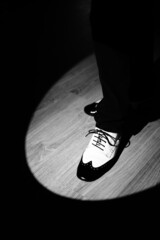 Man dancing jazz shoes