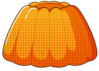 Jelly on white background