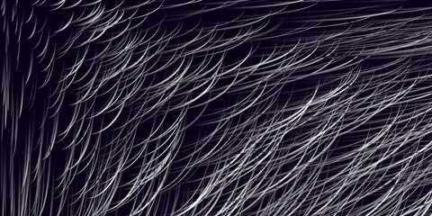 Abstract Geometric Background, Lit 3D Curves Pattern - Dark Monochrome Design in Editable Vector Format