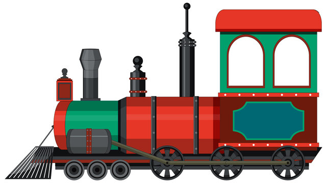 Steam locomotive train vintage style
